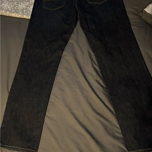 Abercrombie & Fitch Men's Classic Straight Jeans - Dark Blue - Picture 4 of 9
